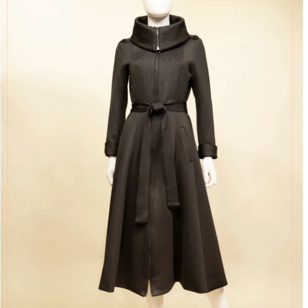 Designer black coat